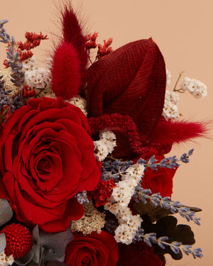 Apri immagine nella presentazione, Dettaglio di Quadro Fiorito con Rosa rossa
